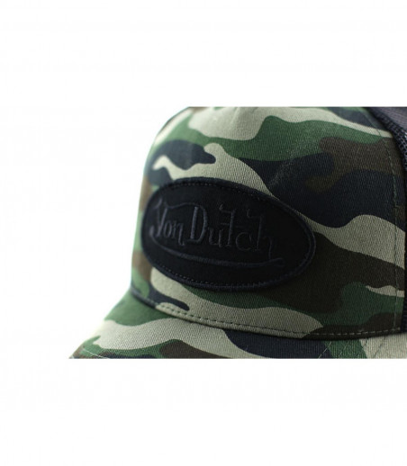 Von Dutch black camo trucker